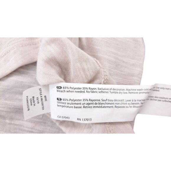 Marika Women Size Medium Wind Chime Racerback Tank Top High Low Hem Pink Tan New - Picture 6 of 7